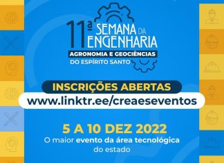 11ª Semana da Engenharia, Agronomia e Geociências do Espírito Santo em dezembro
