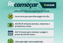 Sicoob oferece R$ 25 milhões em crédito a juros zero para associados prejudicados pelas chuvas